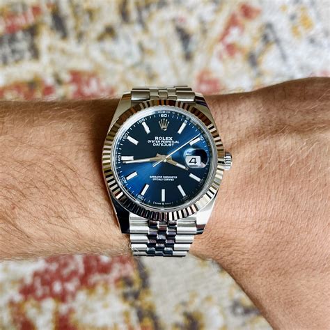 41 mm rolex datejust jubilee roman on wrist|rolex datejust 41 release date.